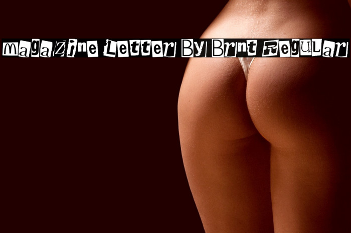 Magazine Letter By Brnt Regular Example 2