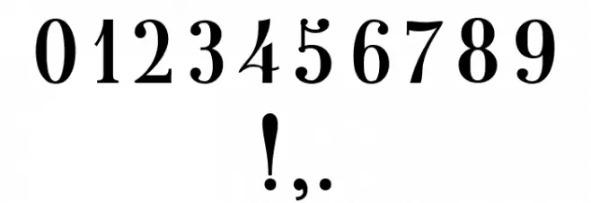 Magazine Regular Font OTHER CHARS