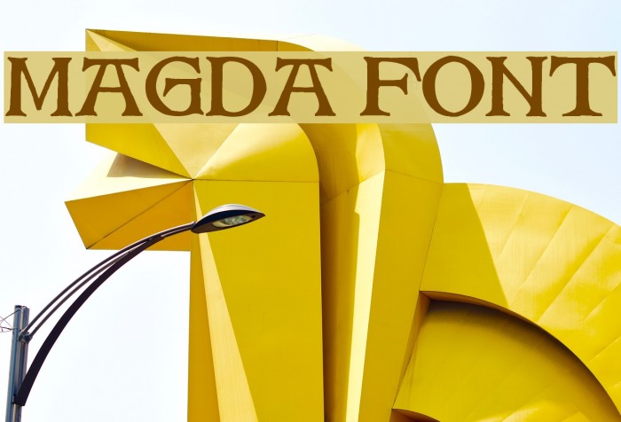 Magda Font examples