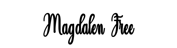 Magdalen Free  Frei Schriftart Herunterladen