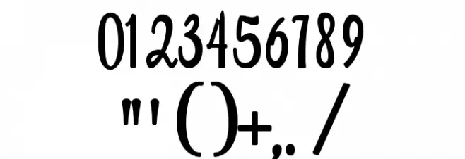 Magdalen Free Font OTHER CHARS