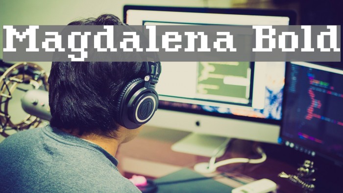 Magdalena Bold Font examples