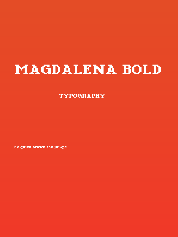 Magdalena Bold Poster
