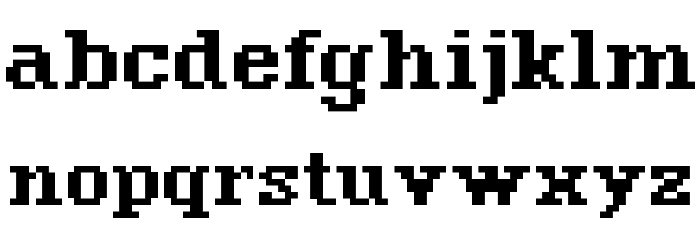 Magdalena Bold Font LOWERCASE