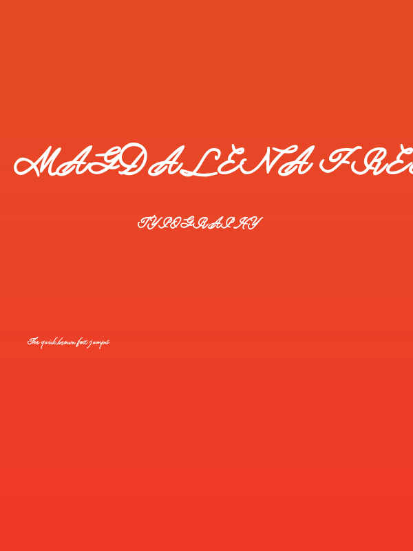 Magdalena FREE Poster