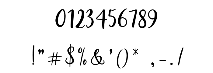 Magdalyn Regular Font OTHER CHARS