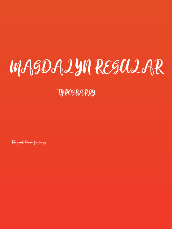 Magdalyn Regular Poster