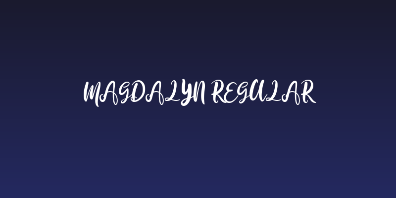 Magdalyn Regular Social Header