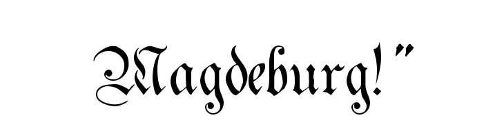 Magdeburg!` Font