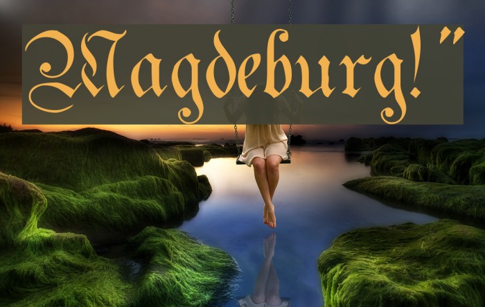 Magdeburg!` Font examples