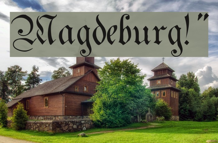 Magdeburg!` Font examples