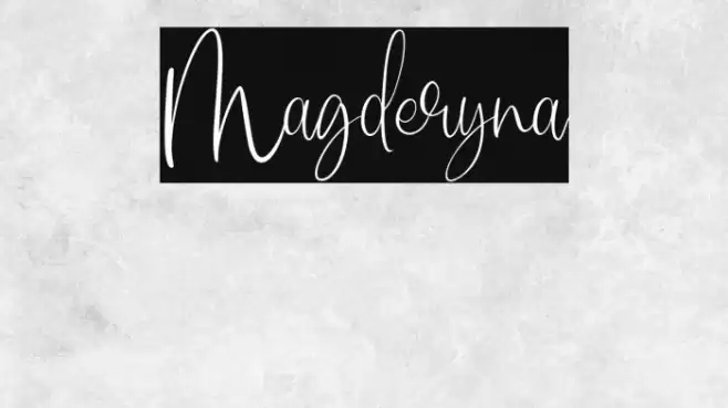 Magderyna Font examples