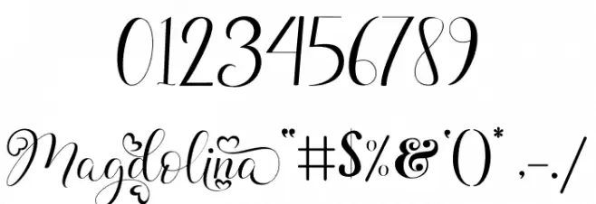 Magdolina Font OTHER CHARS