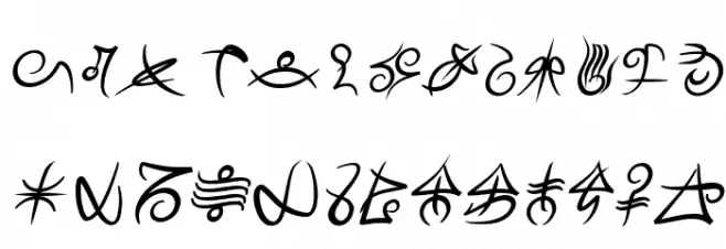 Mage Script Bold Italic Polices MAJUSCULES