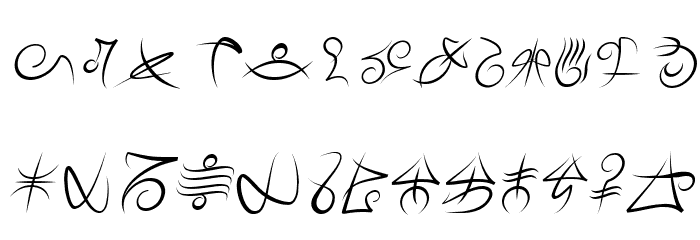 Mage Script Italic Fonte MINÚSCULAS