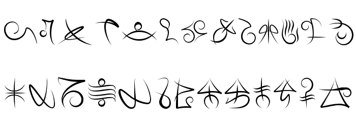 Mage Script Font LOWERCASE