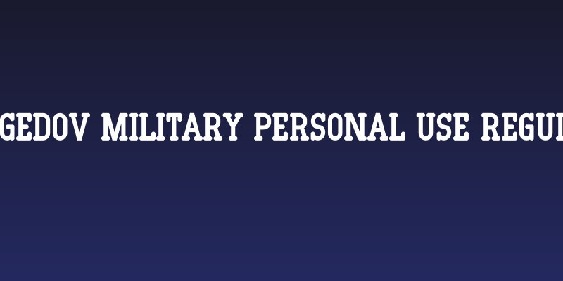 Magedov Military PERSONAL USE Regular Social Header