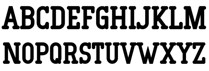 Magedov Military PERSONAL USE Regular Font LOWERCASE