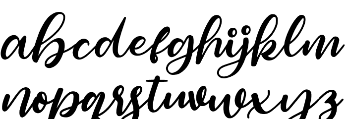 Magelove Font LOWERCASE