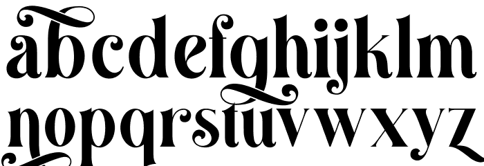 Magensburg Font LOWERCASE