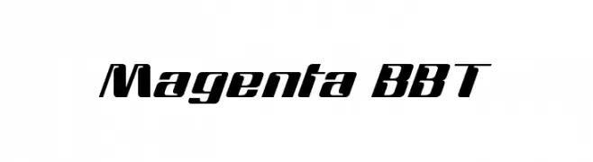 Magenta BBT  baixar fontes gratis