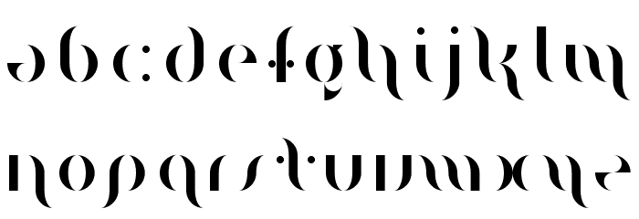Magenta Flow Regular Font LOWERCASE