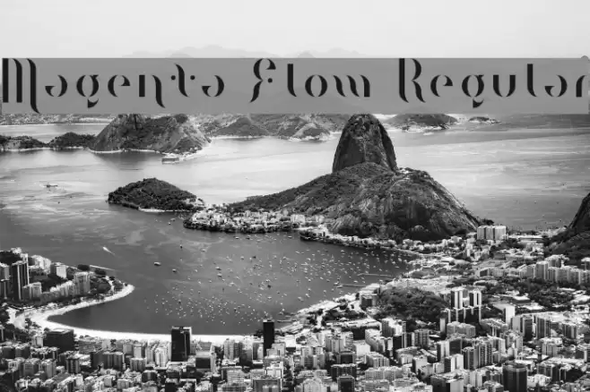 Magenta Flow Regular Font examples