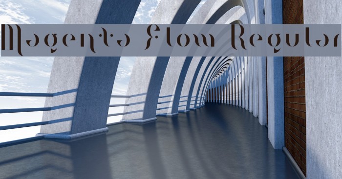 Magenta Flow Regular Font examples