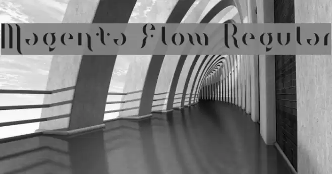 Magenta Flow Regular Font examples