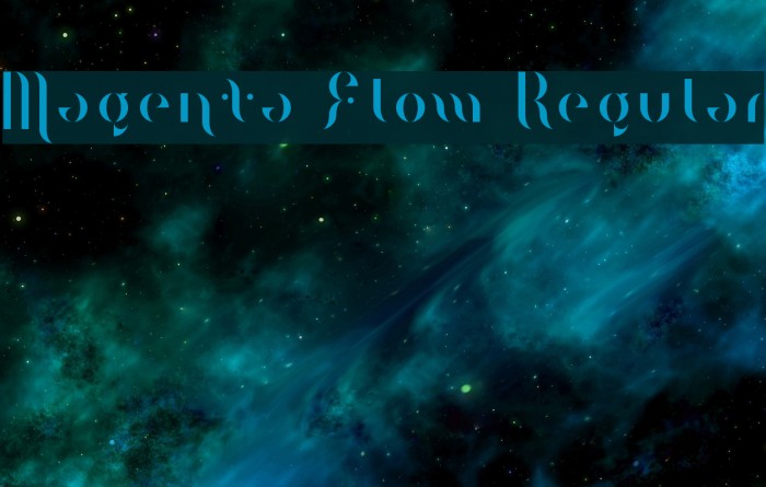 Magenta Flow Regular Font examples