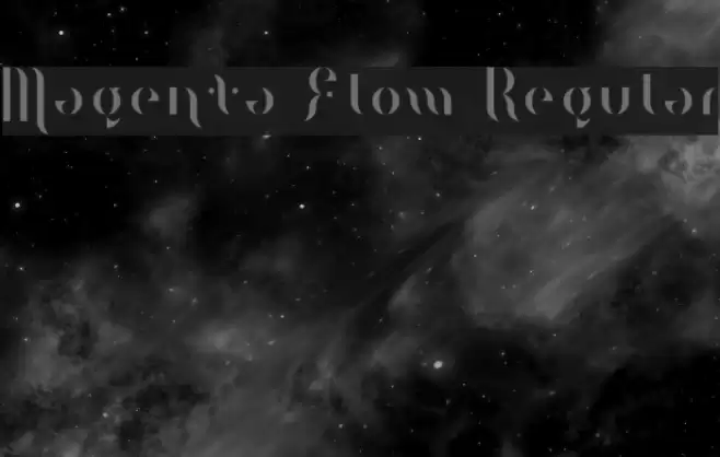 Magenta Flow Regular Font examples
