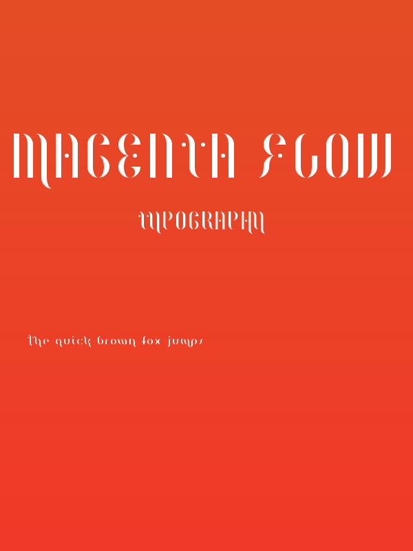 Magenta Flow Regular Poster