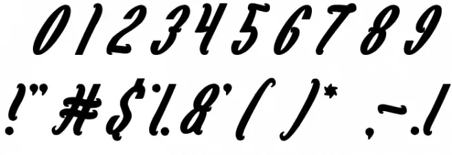 Magenta Flower Font OTHER CHARS