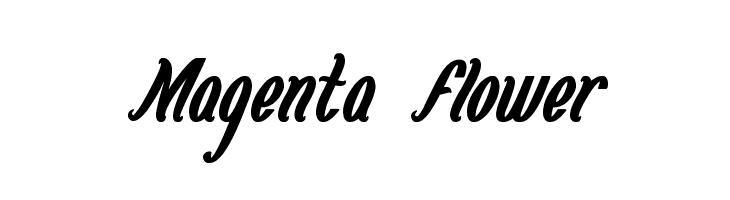 Magenta Flower  Free Fonts Download