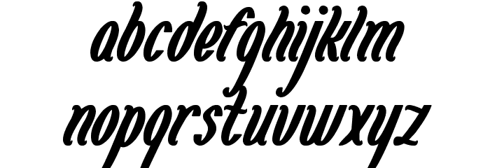 Magenta Flower Font LOWERCASE