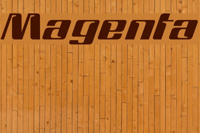 Magenta Font examples