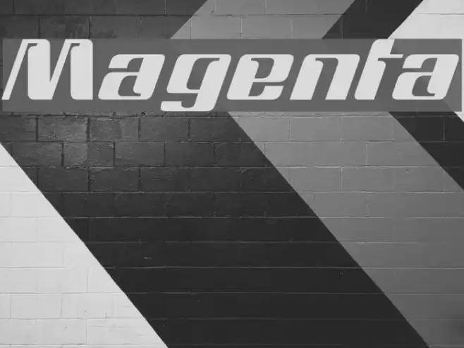 Magenta Font examples