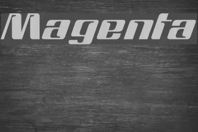 Magenta Font examples