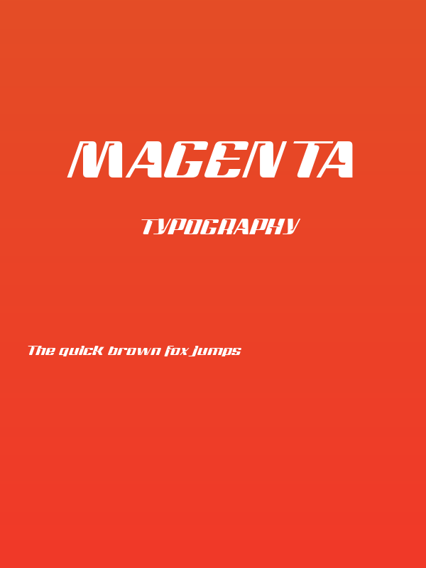 Magenta Poster