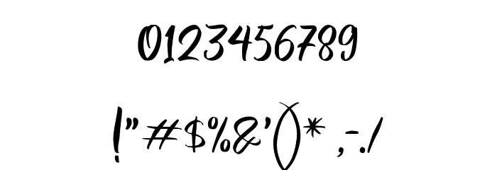 MagentasiaFreePersonalUse Font OTHER CHARS