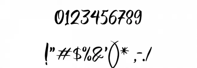 MagentasiaFreePersonalUse Font OTHER CHARS