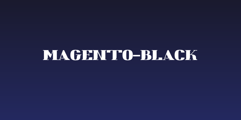 Magento-Black Social Header