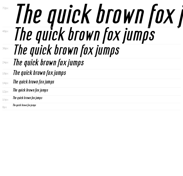 Mager Fat Italic Waterfall