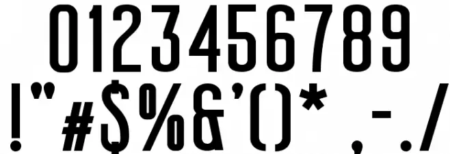 Mager Fat Font OTHER CHARS