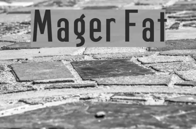 Mager Fat Font examples