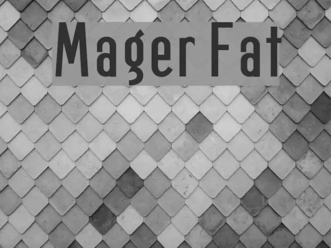 Mager Fat Font examples