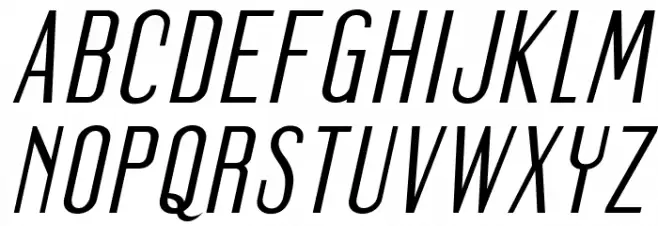 Mager Italic Fonte MAIÚSCULAS