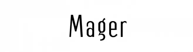 Mager  免费字体下载
