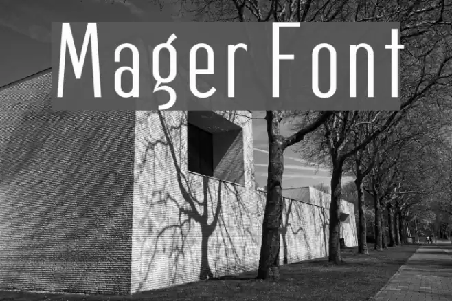 Mager Font examples