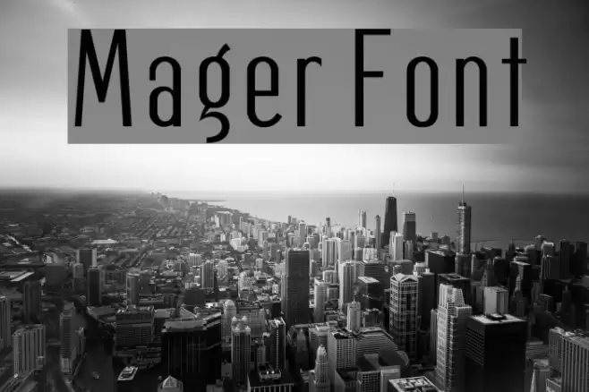 Mager Font examples